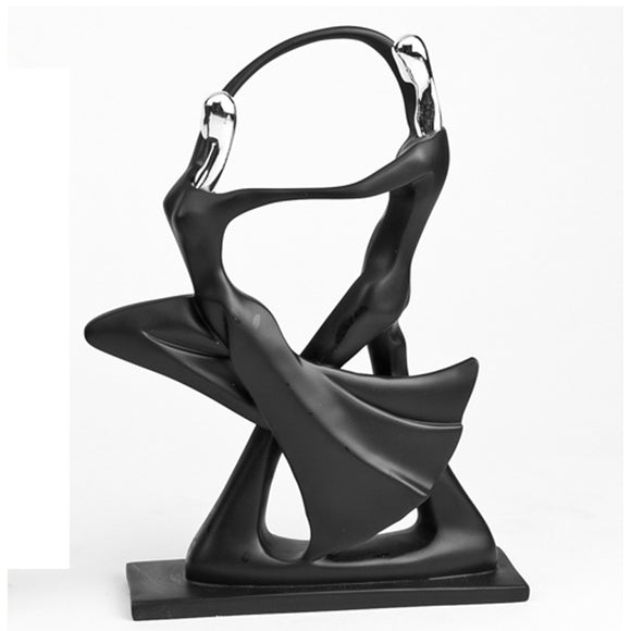 Decoración Doble Danza en Resina - Artesanía Elegante y Sofisticada