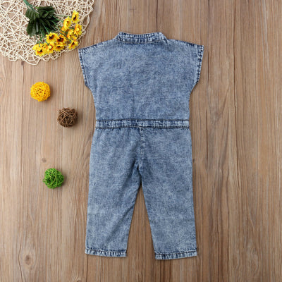 Mono Corto de Mezclilla para Niñas - Enterizo de Verano Estilo Casual - Image 5