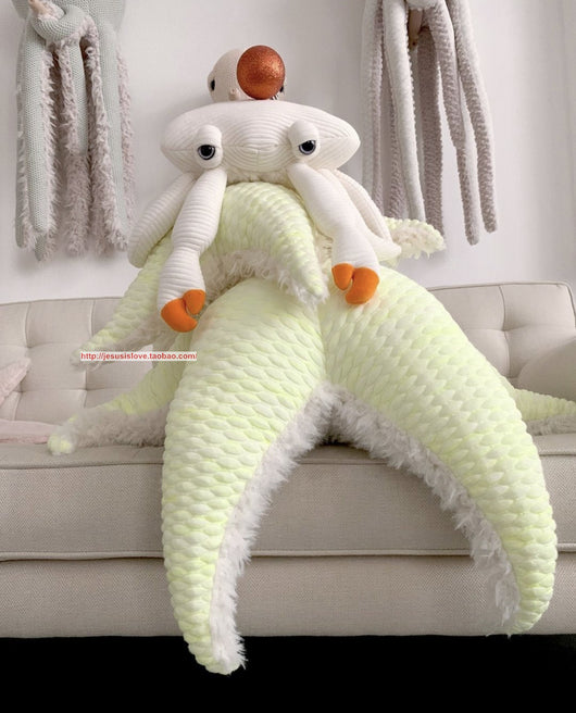 Almohada de Cangrejo Peludo Súper Suave - Juguete y Decoración Infantil - Image 9