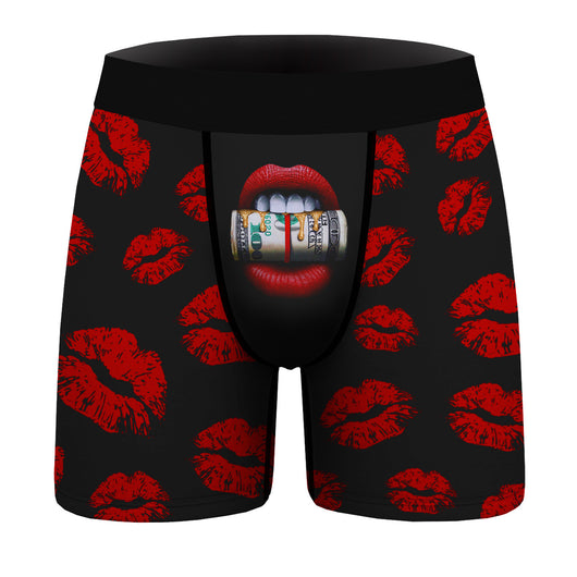 Bóxer para Hombre con Estampado Digital 'Labios Sensuales' - Image 2