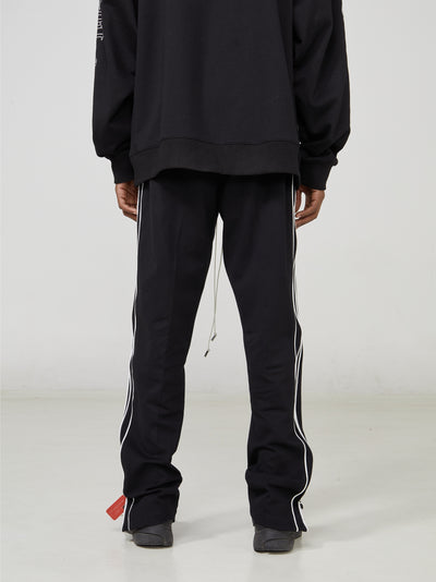 Pantalones Deportivos Holgados con Cordón y Abertura Lateral - Image 3