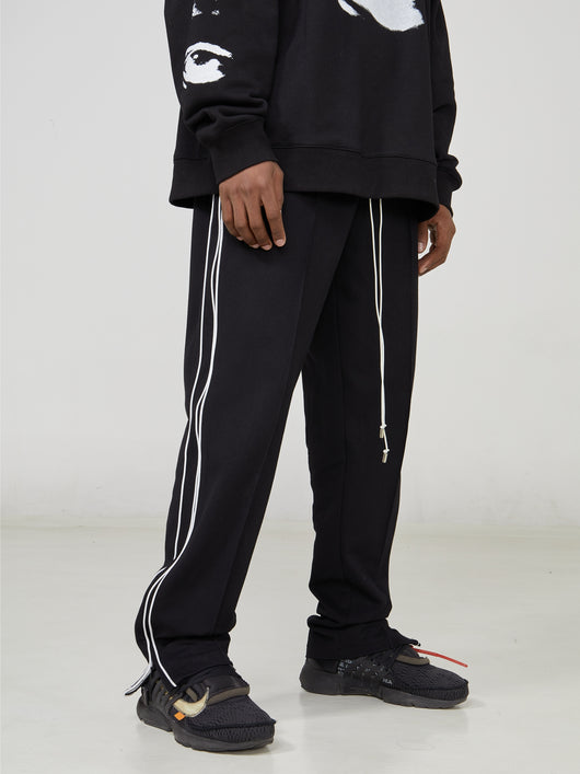 Pantalones Deportivos Holgados con Cordón y Abertura Lateral - Image 4