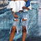 Shorts de Mezclilla Rotos Corte Recto Suelto