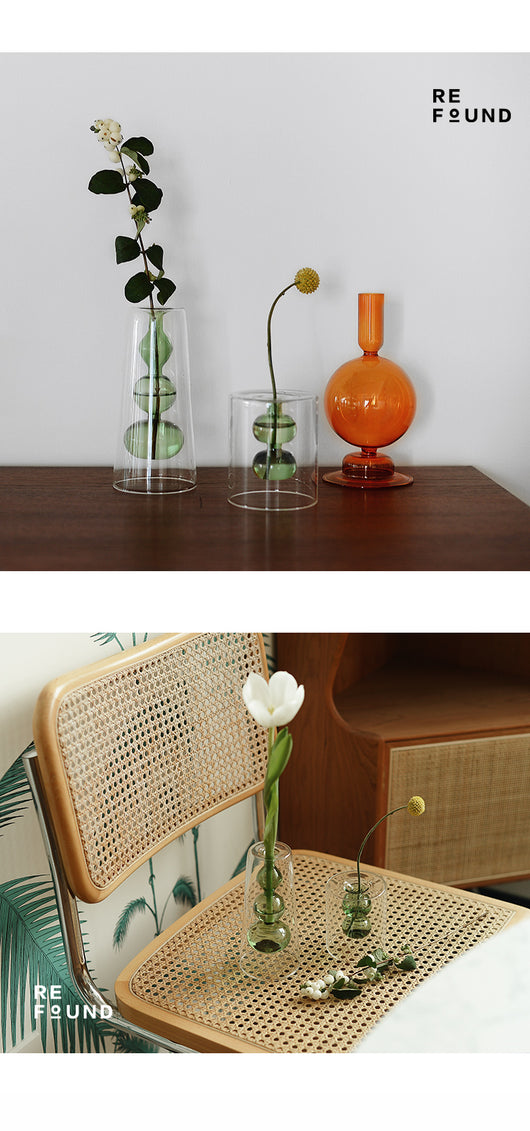 Jarrón Hidropónico de Vidrio Retro Calabaza para Flores - Image 15