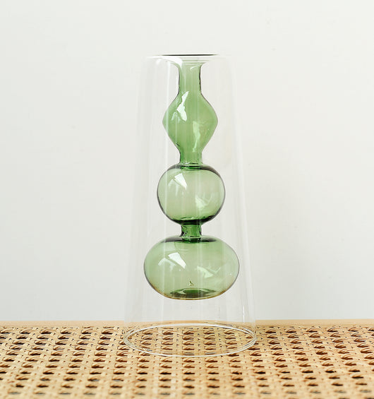 Jarrón Hidropónico de Vidrio Retro Calabaza para Flores - Image 26