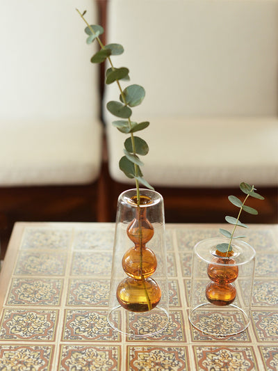 Jarrón Hidropónico de Vidrio Retro Calabaza para Flores - Image 21
