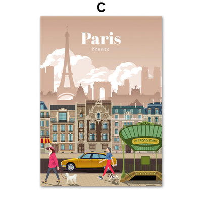 Cuadro Canvas Ciudades del Mundo - Londres, Nueva York, París, España - Decoración Nórdica - Image 17