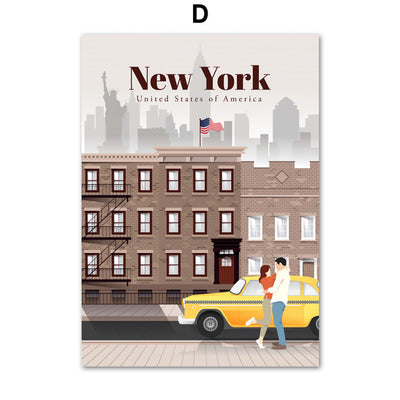 Cuadro Canvas Ciudades del Mundo - Londres, Nueva York, París, España - Decoración Nórdica - Image 23