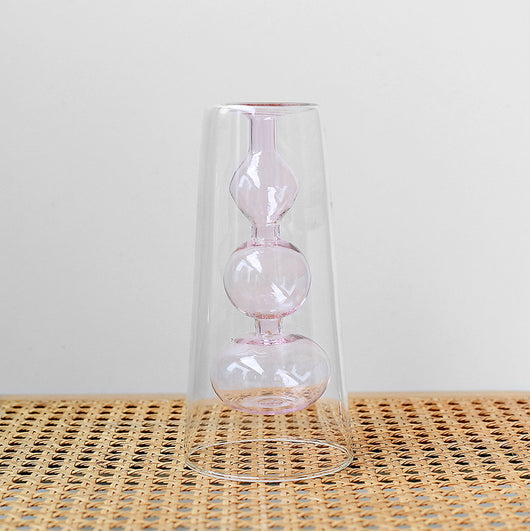 Jarrón Hidropónico de Vidrio Retro Calabaza para Flores - Image 7