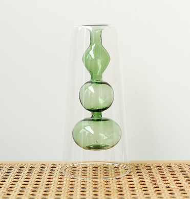 Jarrón Hidropónico de Vidrio Retro Calabaza para Flores - Image 11