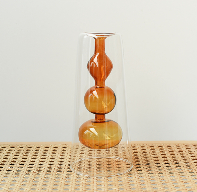 Jarrón Hidropónico de Vidrio Retro Calabaza para Flores - Image 12