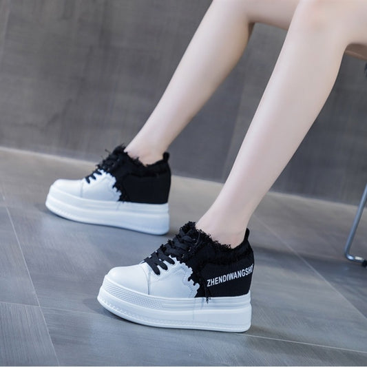 Zapatos Casuales de Lona con Plataforma Transpirable