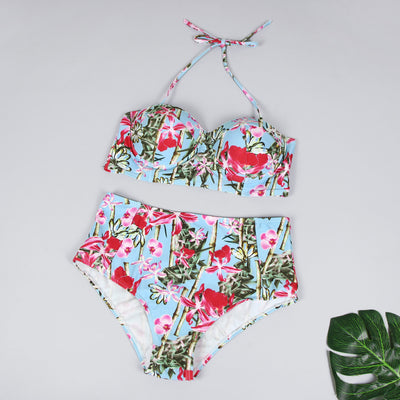Traje de Baño Bikini Estampado con Diseño Asimétrico - Image 15