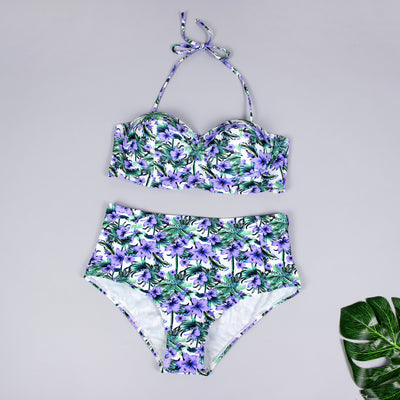 Traje de Baño Bikini Estampado con Diseño Asimétrico - Image 5