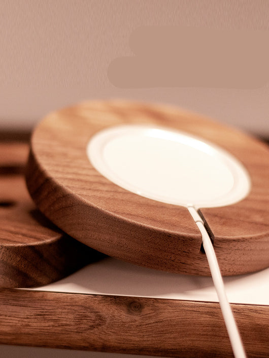 Cargador Inalámbrico Magnético con Base de Madera Maciza - Image 6