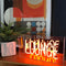 Lámpara Decorativa Neon Retro con Tubo de Vidrio y Base de Hierro