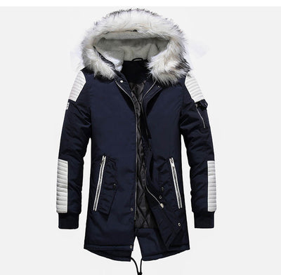 Abrigo Parka Grueso para Hombre - Chaqueta Invernal Larga con Capucha - Image 4