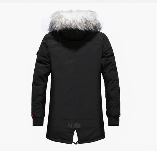 Abrigo Parka Grueso para Hombre - Chaqueta Invernal Larga con Capucha - Image 6