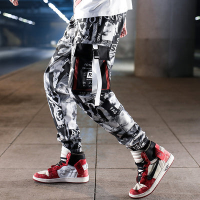 Pantalones Harem Hip-hop Tendencia Verano Niños y Hombres Jóvenes - Image 3
