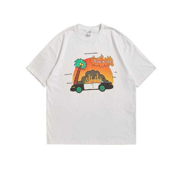 Playera Goku Retro Americana - Estampado Clásico de Manga Corta
