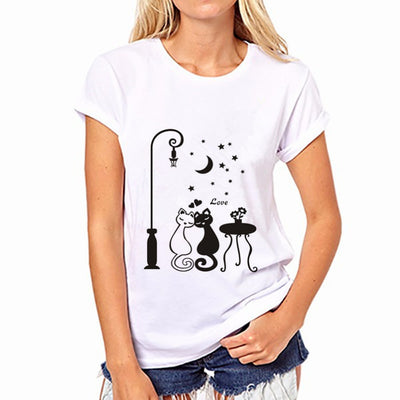 Playera Holgada Talla Plus para Mujer - Manga Corta