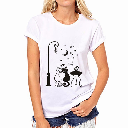 Playera Holgada Talla Plus para Mujer - Manga Corta