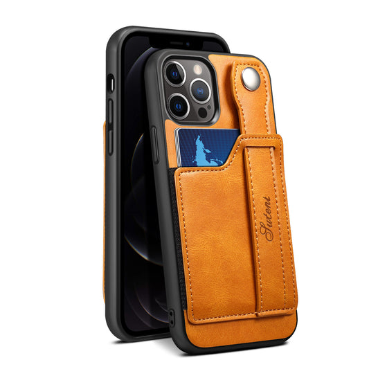 Funda Protectora con Anillo y Soporte para Tarjetas