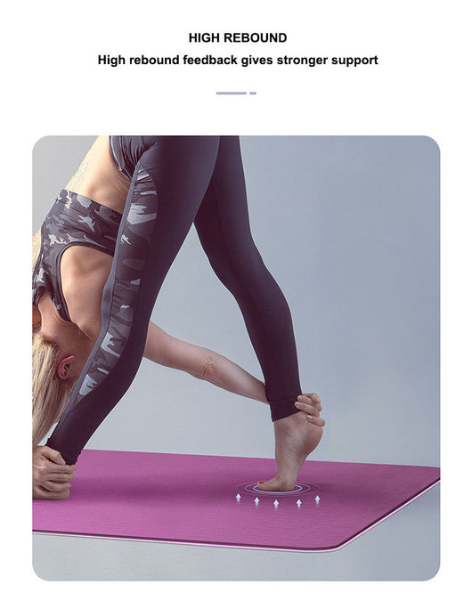 Tapete de Yoga Antideslizante Doble Capa con Líneas de Posición - Image 8