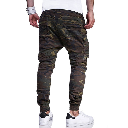 Pantalones Casuales con Cinturón Integrado Estampado Camuflaje - Image 8
