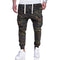 Pantalones Casuales con Cinturón Integrado Estampado Camuflaje