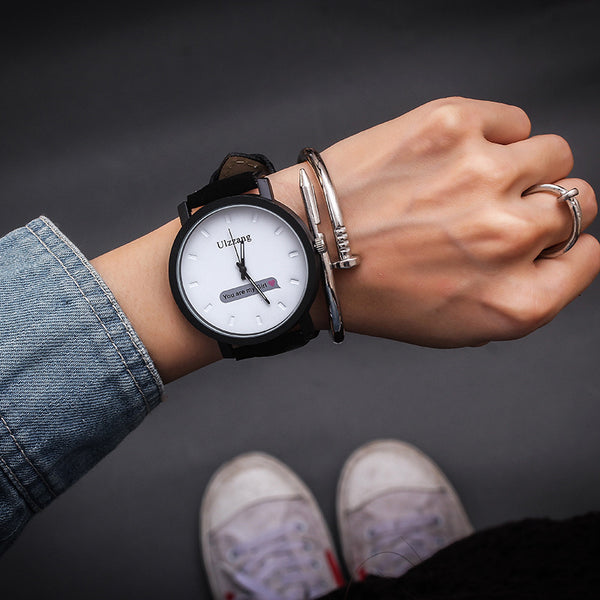 Reloj de Pareja Estilo Coreano Minimalista