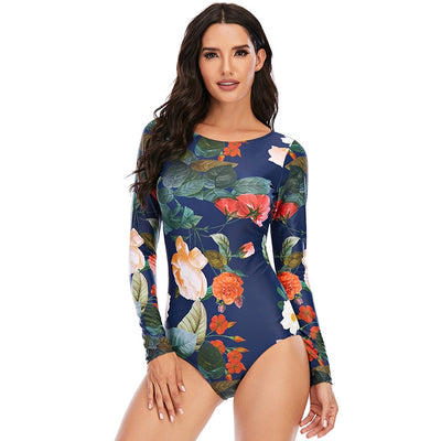 Traje de Baño Enterizo para Mujer con Relleno y Estampado - Image 15