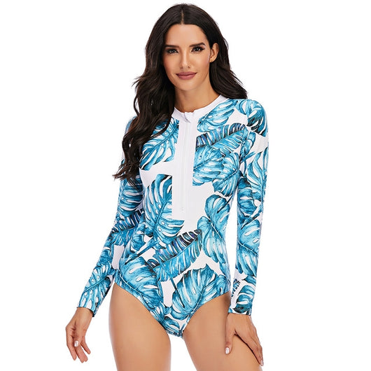 Traje de Baño Enterizo para Mujer con Relleno y Estampado - Image 9