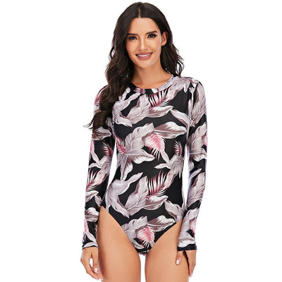 Traje de Baño Enterizo para Mujer con Relleno y Estampado - Image 5