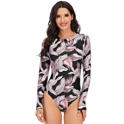 Traje de Baño Enterizo para Mujer con Relleno y Estampado - Image 5
