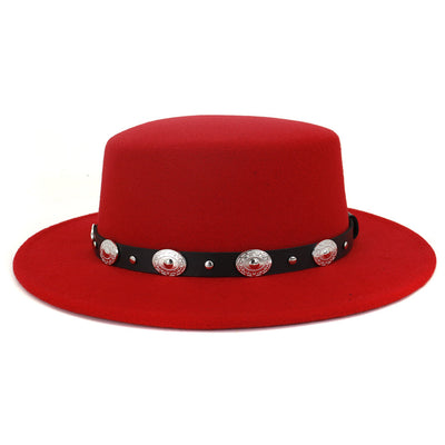 Sombrero Jazz de Lana Cálido con Hebilla Metálica - Estilo Británico Versátil - Image 3