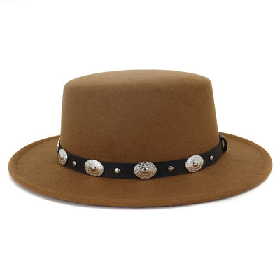 Sombrero Jazz de Lana Cálido con Hebilla Metálica - Estilo Británico Versátil - Image 4