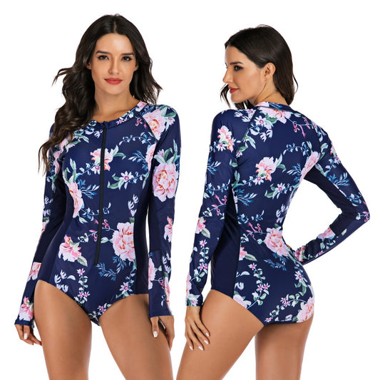 Traje de Baño Térmico Manga Larga para Mujer - Buzo Deportivo