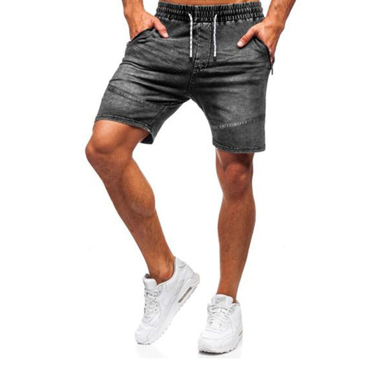 Shorts Denim Casual para Hombre con Cintura Elástica - Image 3