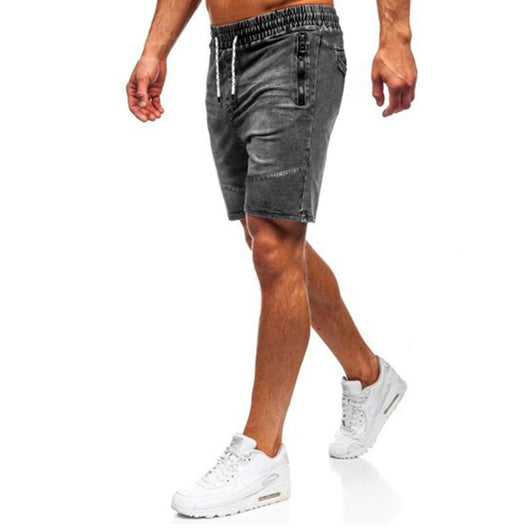 Shorts Denim Casual para Hombre con Cintura Elástica - Image 5