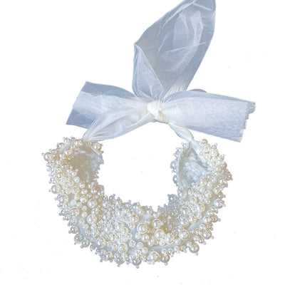 Diadema Nupcial Ancha con Perlas Artesanal - Accesorios para Novia - Image 2