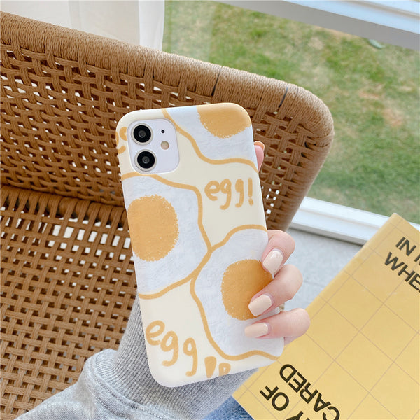 Funda para iPhone Huevo Frito Amarillo - Diseño Cartoon Divertido
