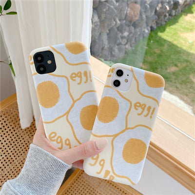 Funda para iPhone Huevo Frito Amarillo - Diseño Cartoon Divertido