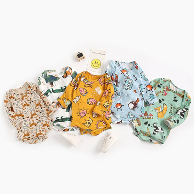 Pijama Enterizo de Manga Larga con Estampado de Animales para Bebé - Image 14