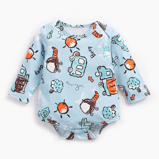 Pijama Enterizo de Manga Larga con Estampado de Animales para Bebé - Image 4