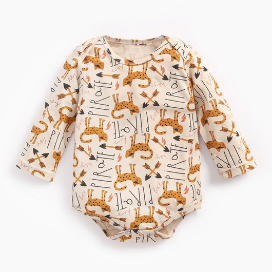 Pijama Enterizo de Manga Larga con Estampado de Animales para Bebé - Image 5