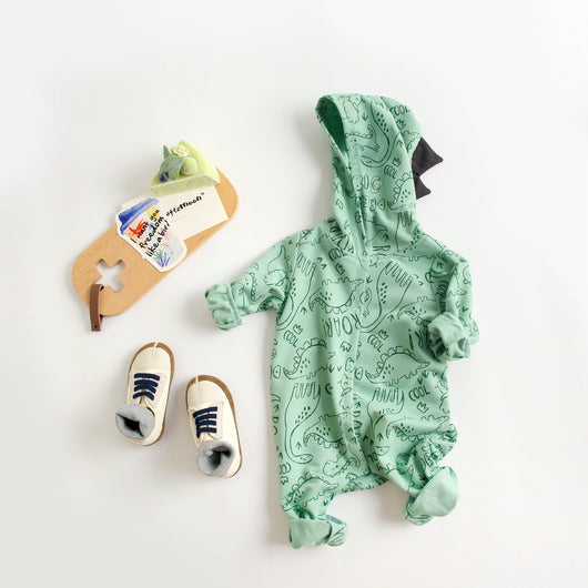 Mameluco Dinosaurio para Bebé - Romper Coreano Invierno Niño Recién Nacido - Image 7