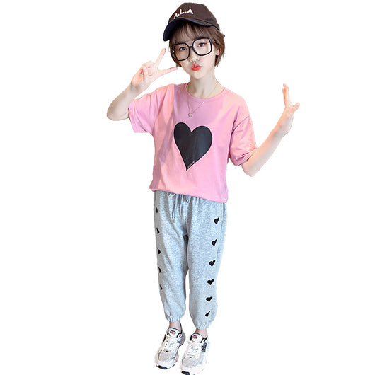 Conjunto Deportivo Niña Verano Coreano - Blusa Manga Corta y Shorts - Image 7