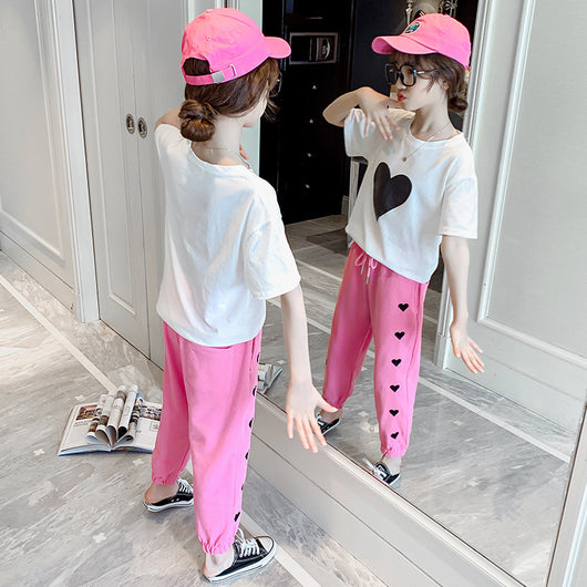 Conjunto Deportivo Niña Verano Coreano - Blusa Manga Corta y Shorts - Image 8