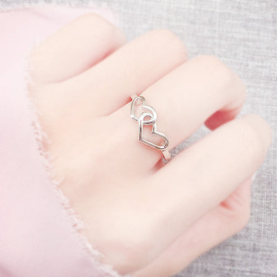 Anillo Doble Corazón de Plata con Zirconia - Diseño Romántico y Elegante - Image 8